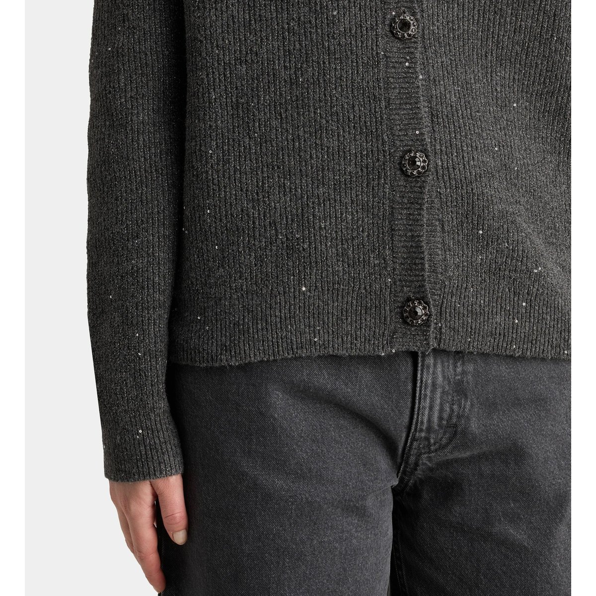 Gilet diamant gris argente, GALERIES LAFAYETTE