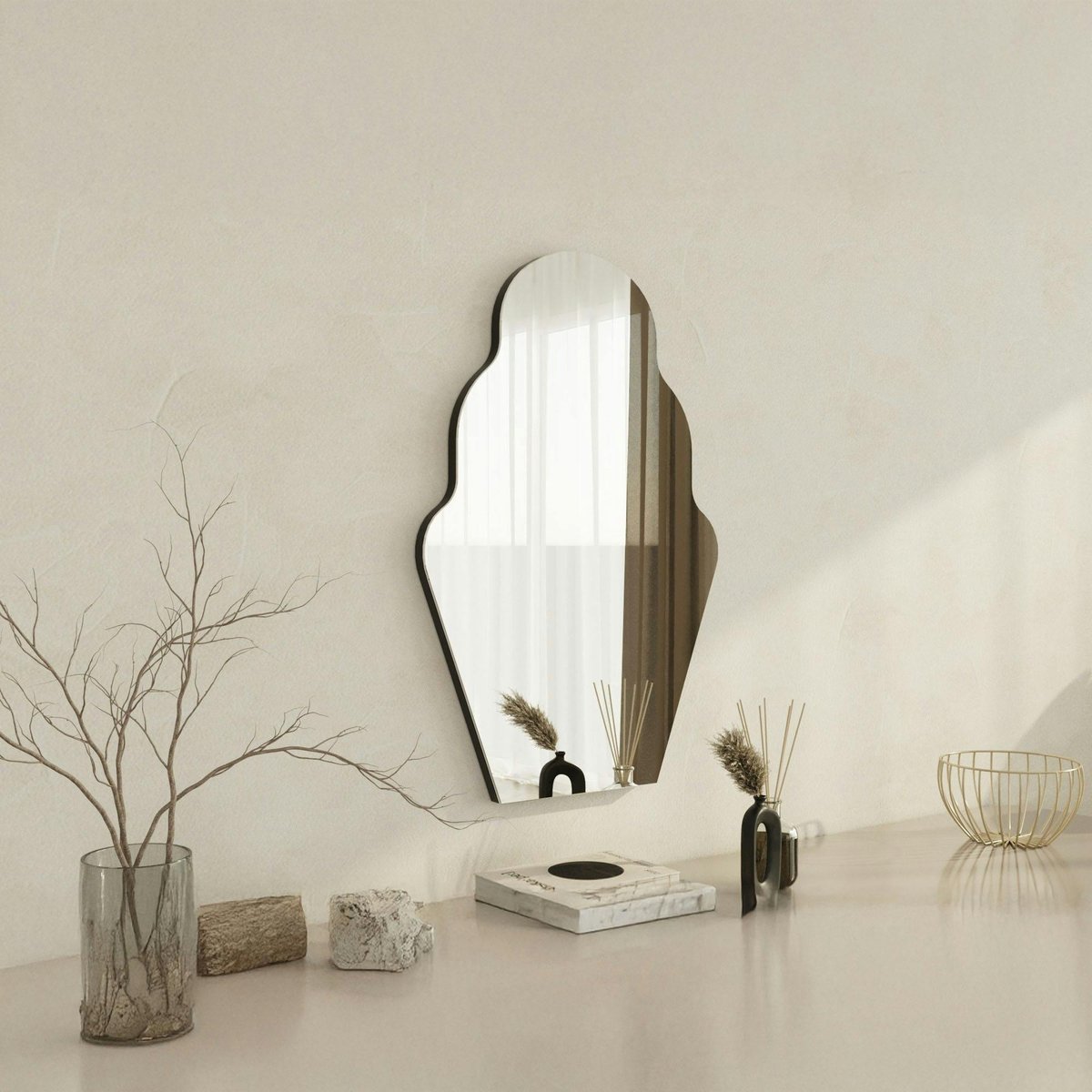 Miroir enfant mural - forme ludique cupcake 70 cm CODY noir, PIER IMPORT