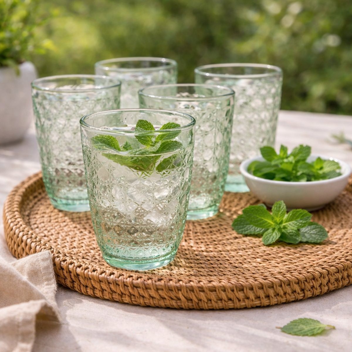 Lot de 6 verres vert, HANAE vert, ARTIME
