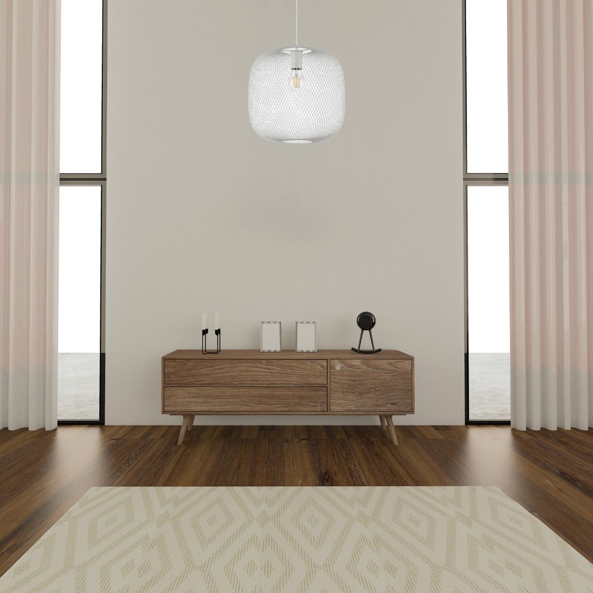 Suspension    NET blanc, IDEAL LUX
