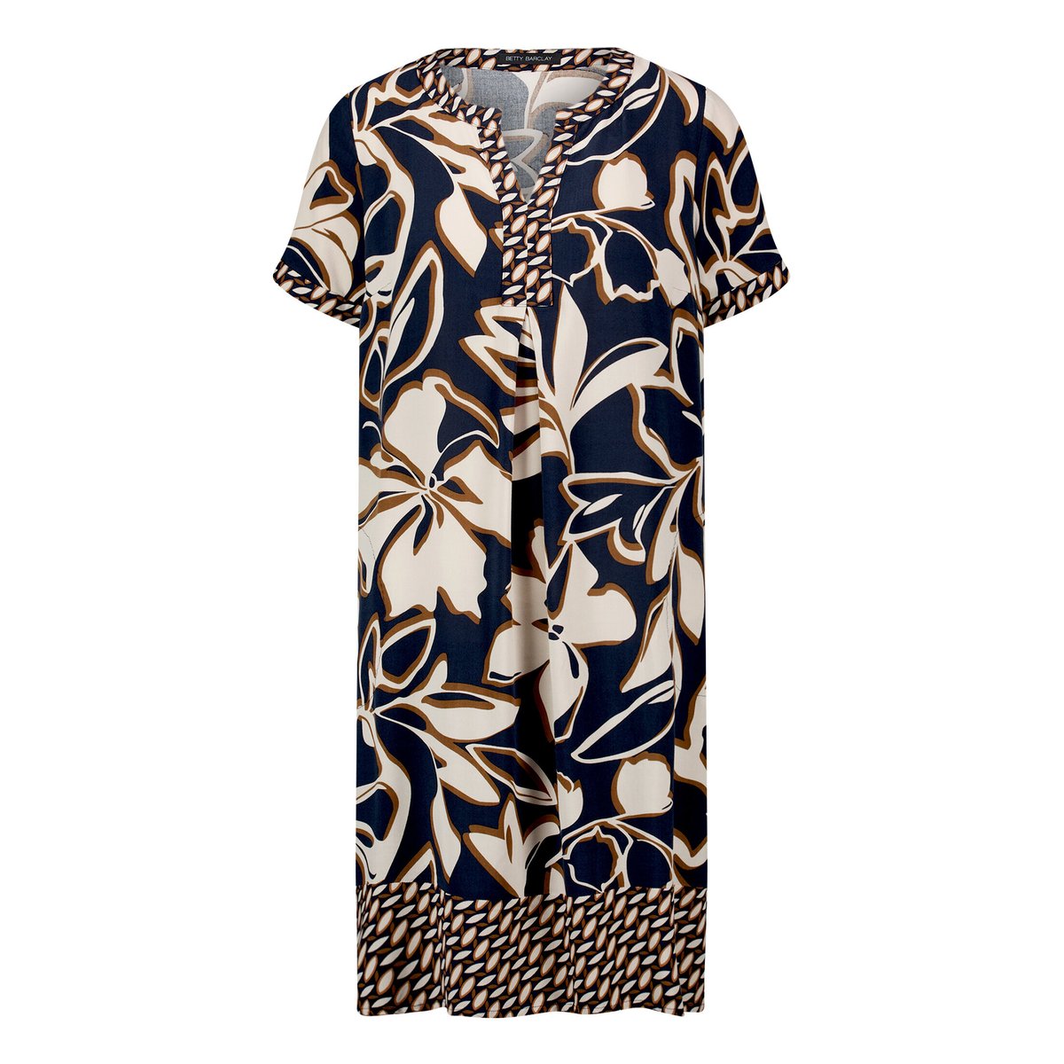 Robe tunique manches courtes dark blue/brown, BETTY BARCLAY