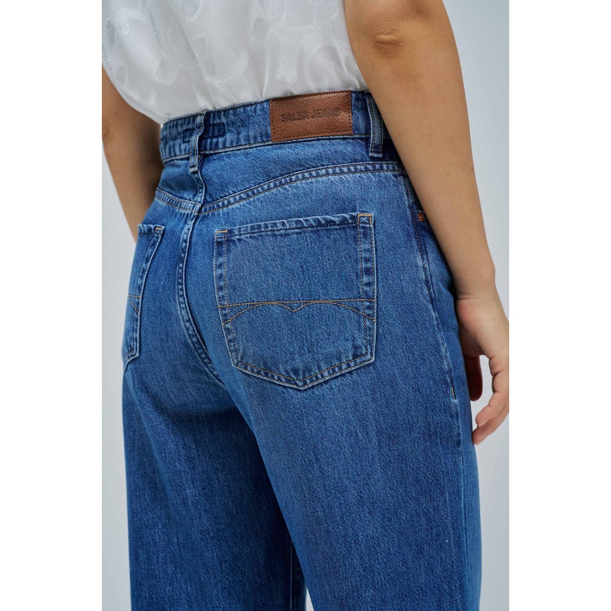 JEAN WIDE LEG bleu, SALSA JEANS