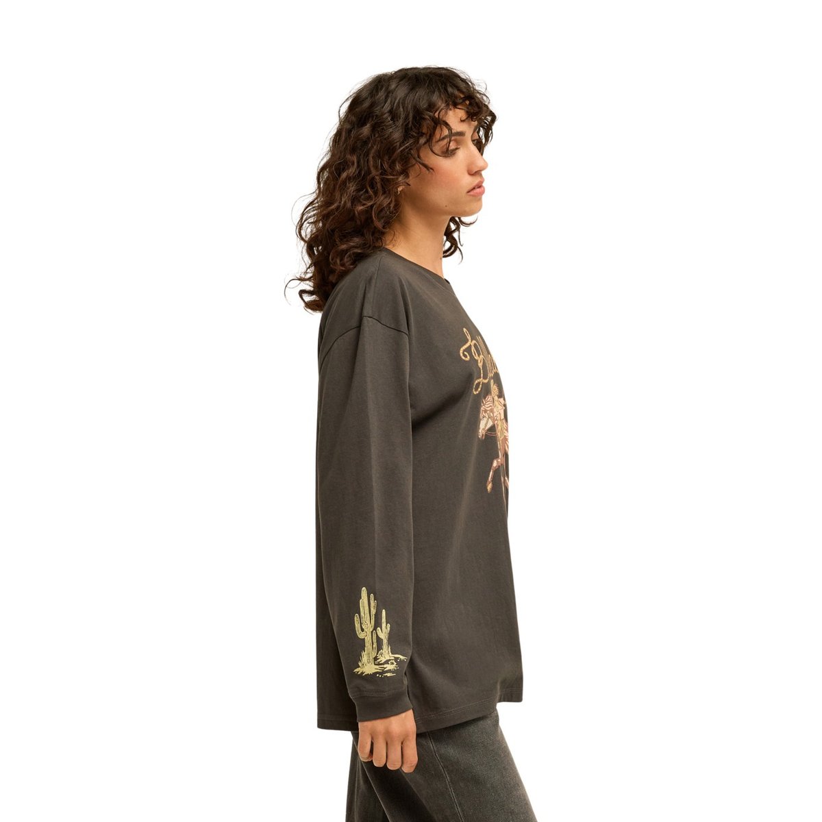 T shirt manches longues FAMILIAR ROADS noir off black, BILLABONG