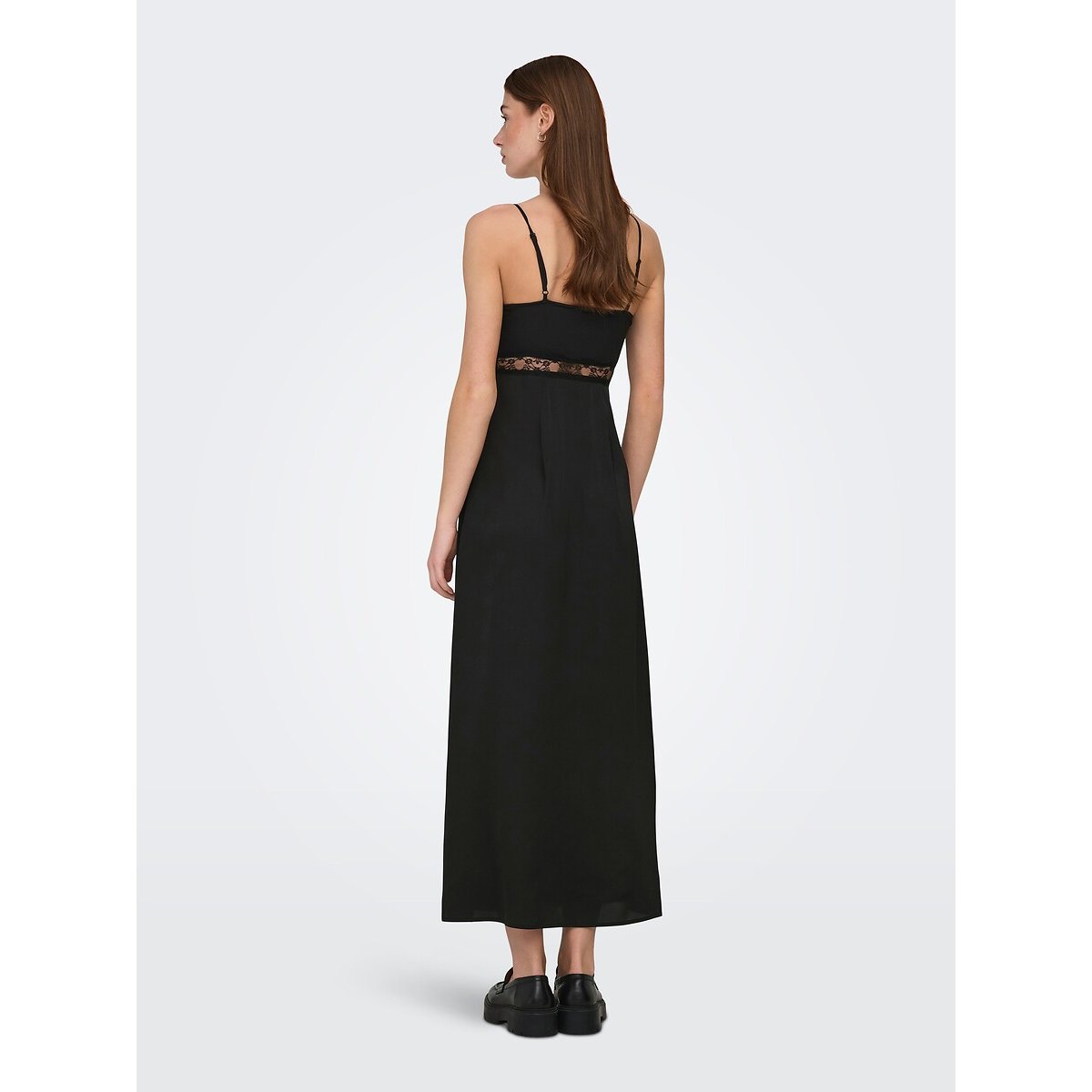Abito lungo con spalline nero , ONLY
