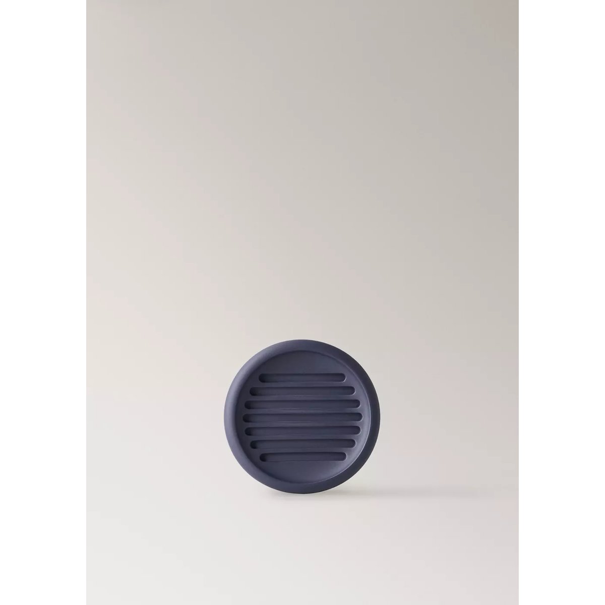 Porte-savon rayé en résine bleu, MANGO HOME