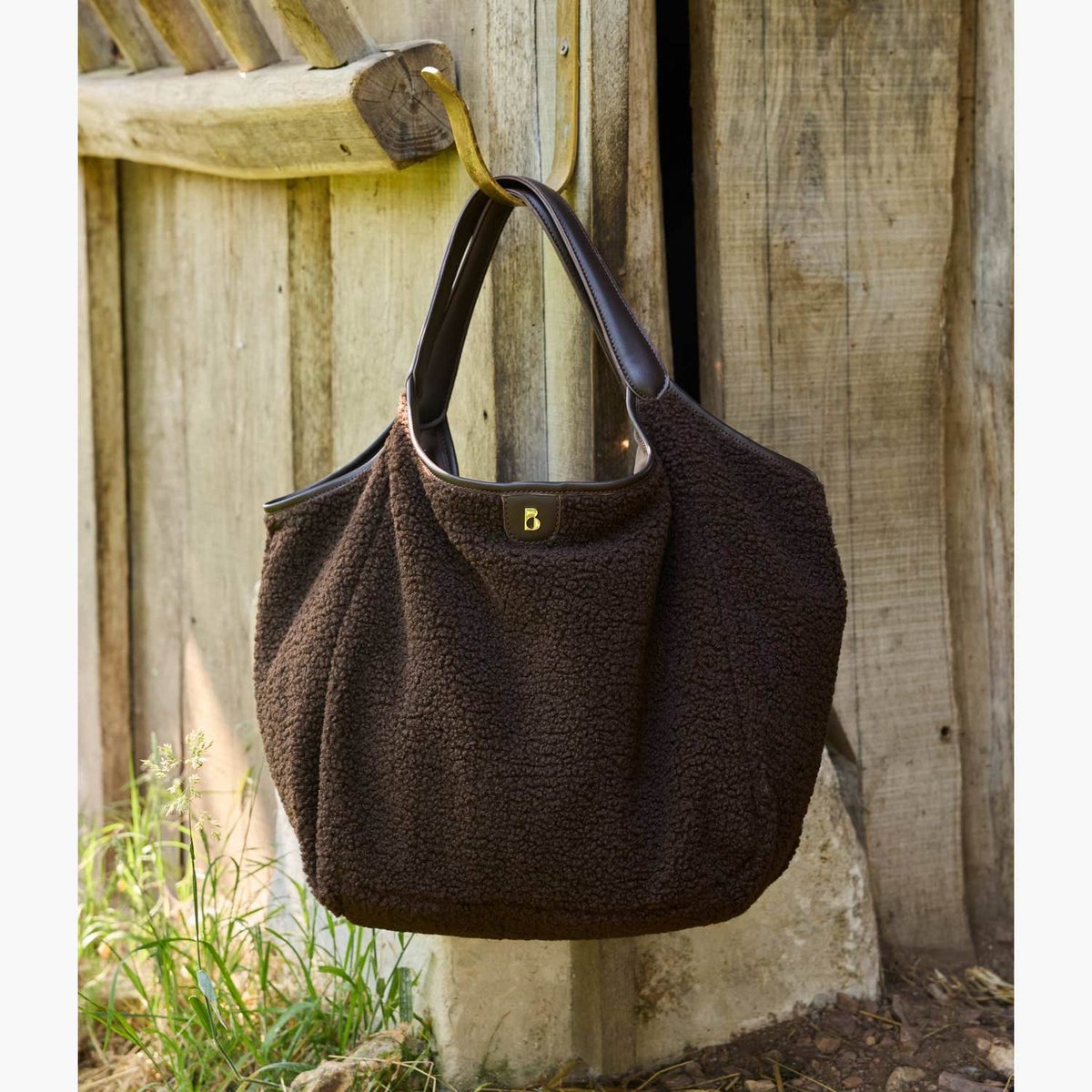 Sac À Main BERNILLE cabas chocolat, BOCAGE