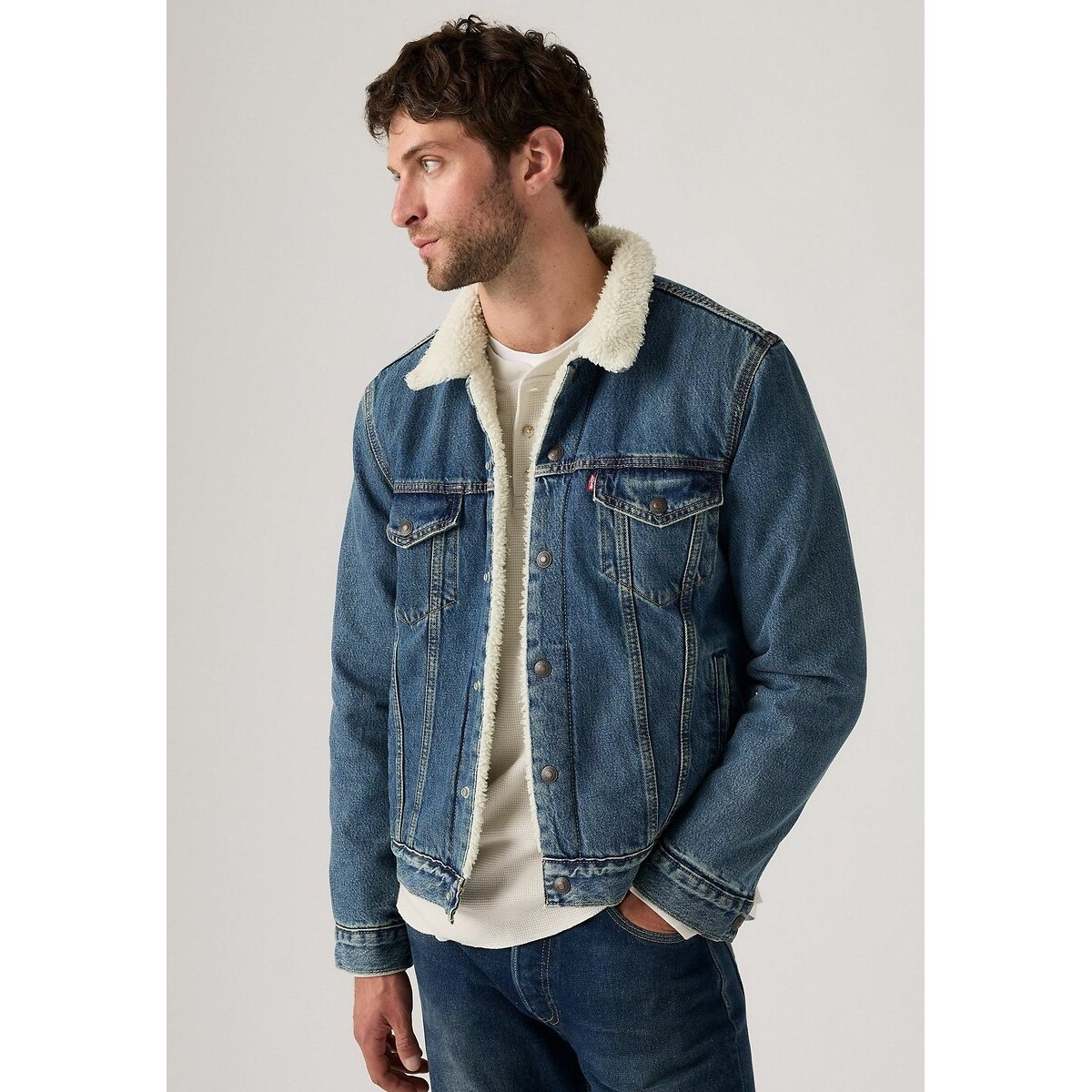 Veste en jean doublée Sherpa in the morning sherpa trk, LEVI'S