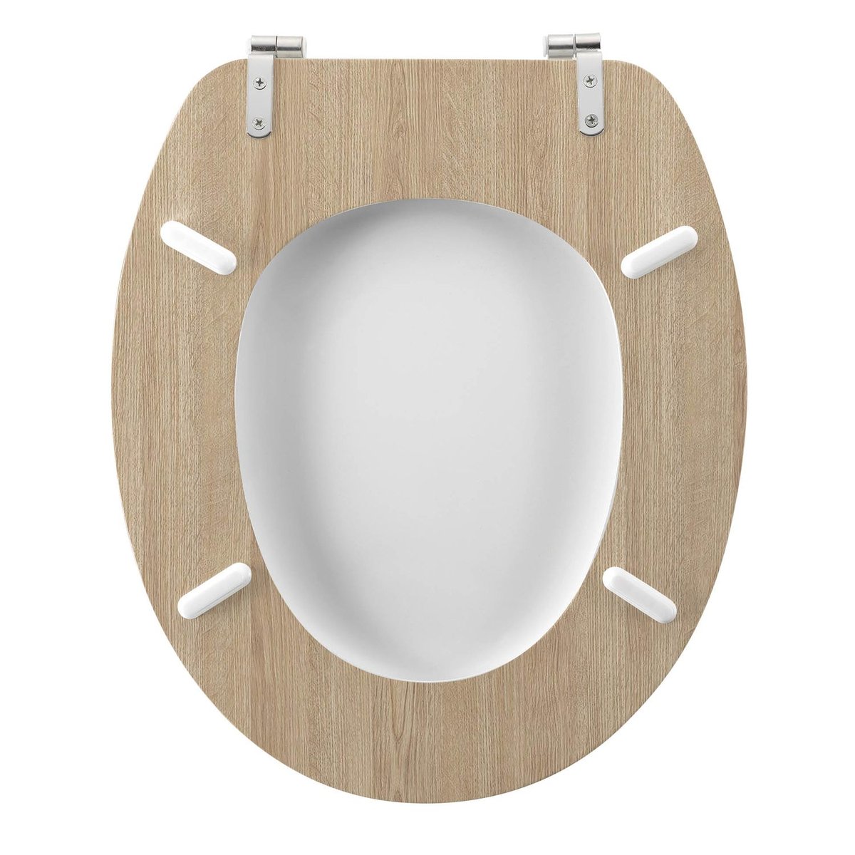 Abattant WC motif palmier VARADERO blanc, TOILINUX