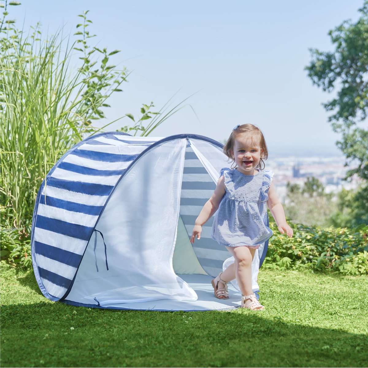 Tente protection uv haute protection 50 bleu foncé, BABYMOOV
