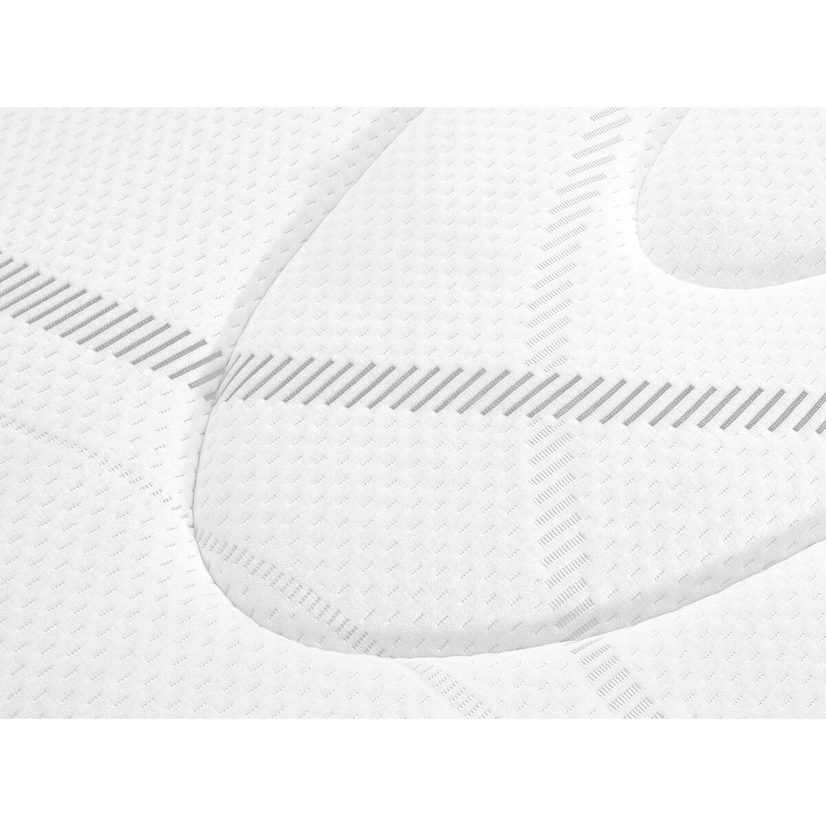 Materasso schiuma BULTEX Nano 25 cm, Ultimum bianco/grigio fumo, BULTEX