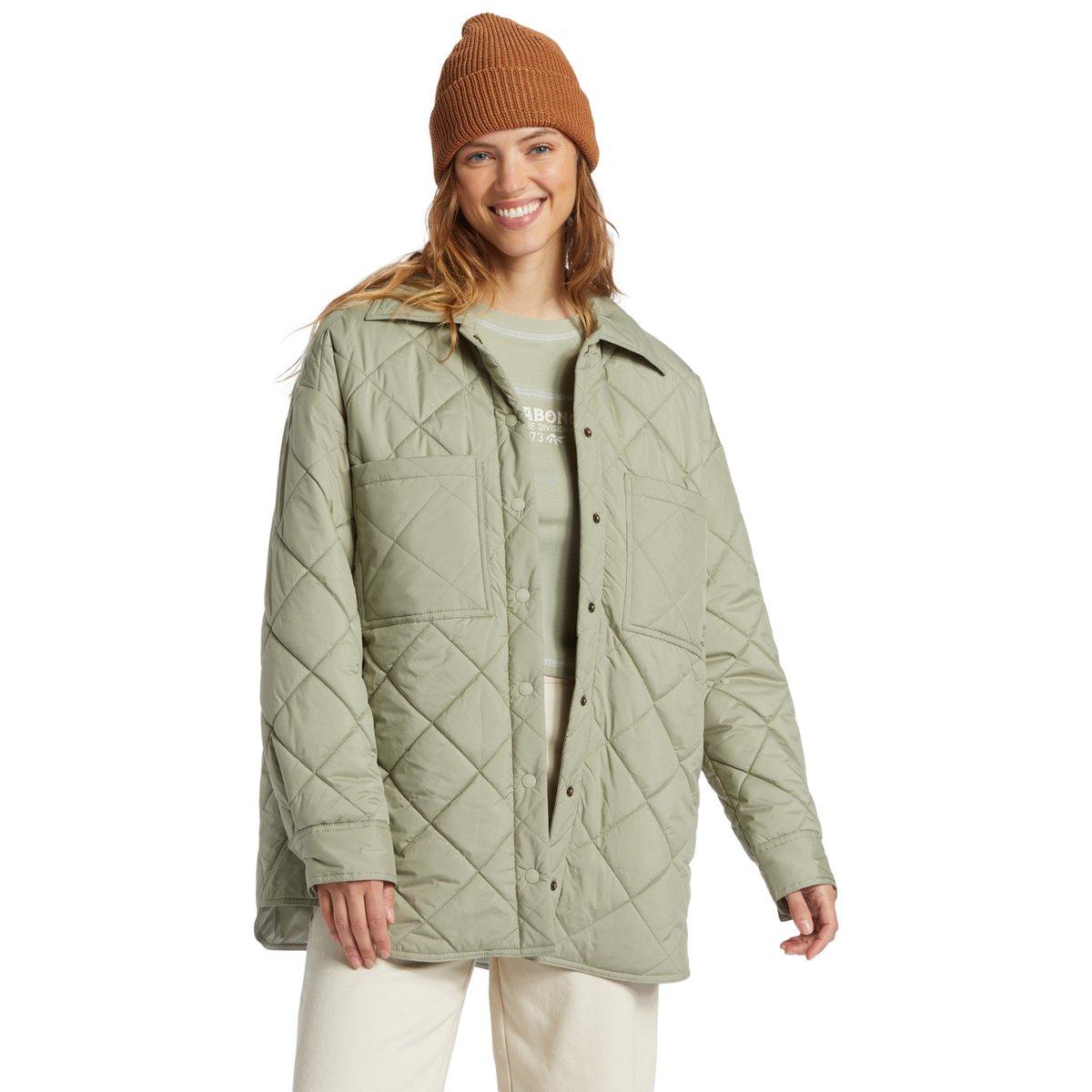 Surchemise boutonnée TRANSPORT SHACKET vert seagrass, BILLABONG