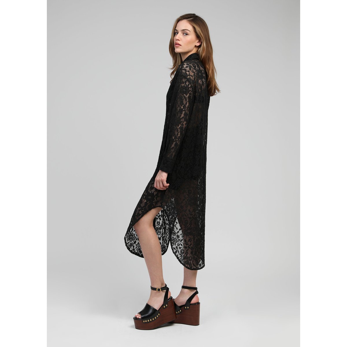 Robe Midi EOLE noir, AN'GE