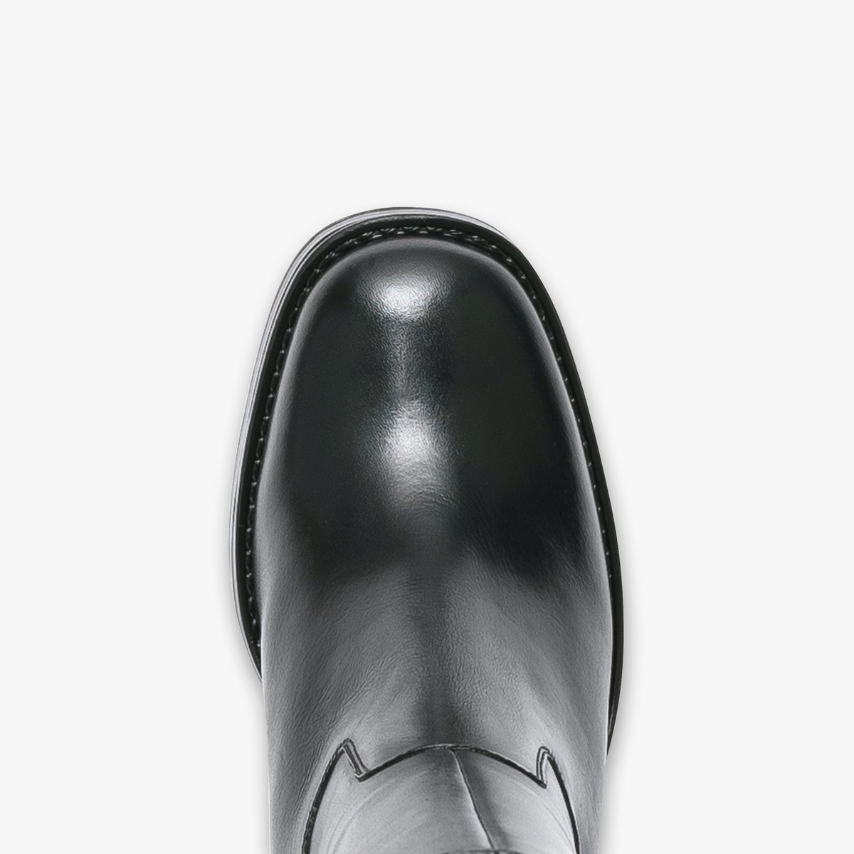 Botte À Talon en cuir FLAVIE noir, BOCAGE