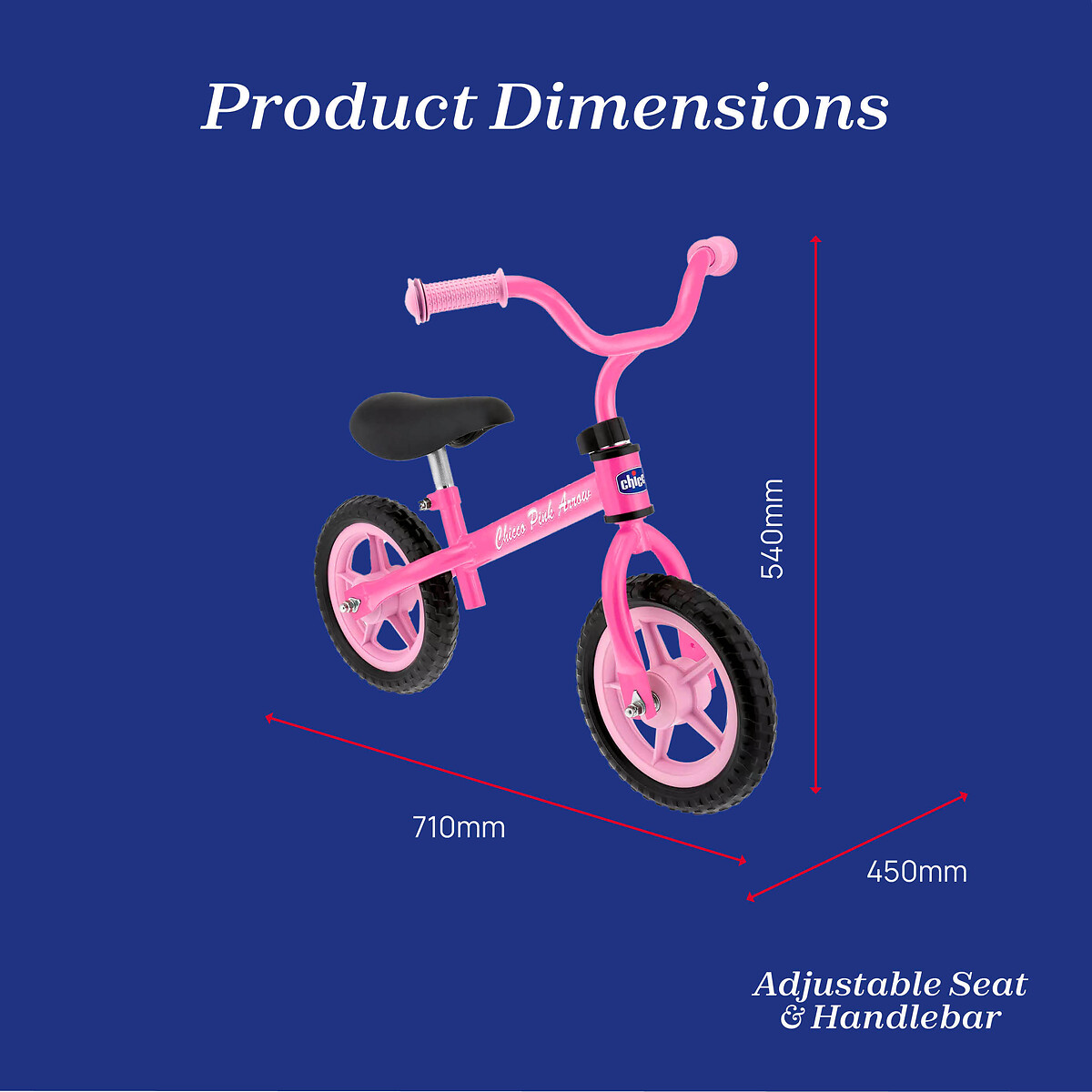 Arrow Balance Bike pink, CHICCO