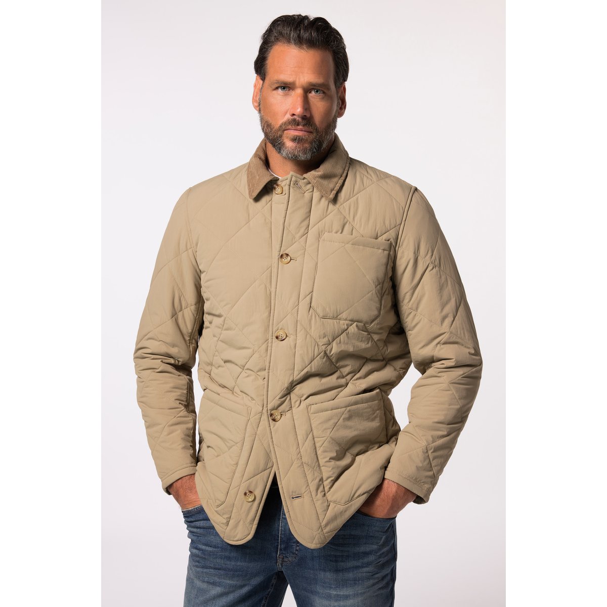 Veste matelassée, esprit cow-boy beige foncé, JP1880