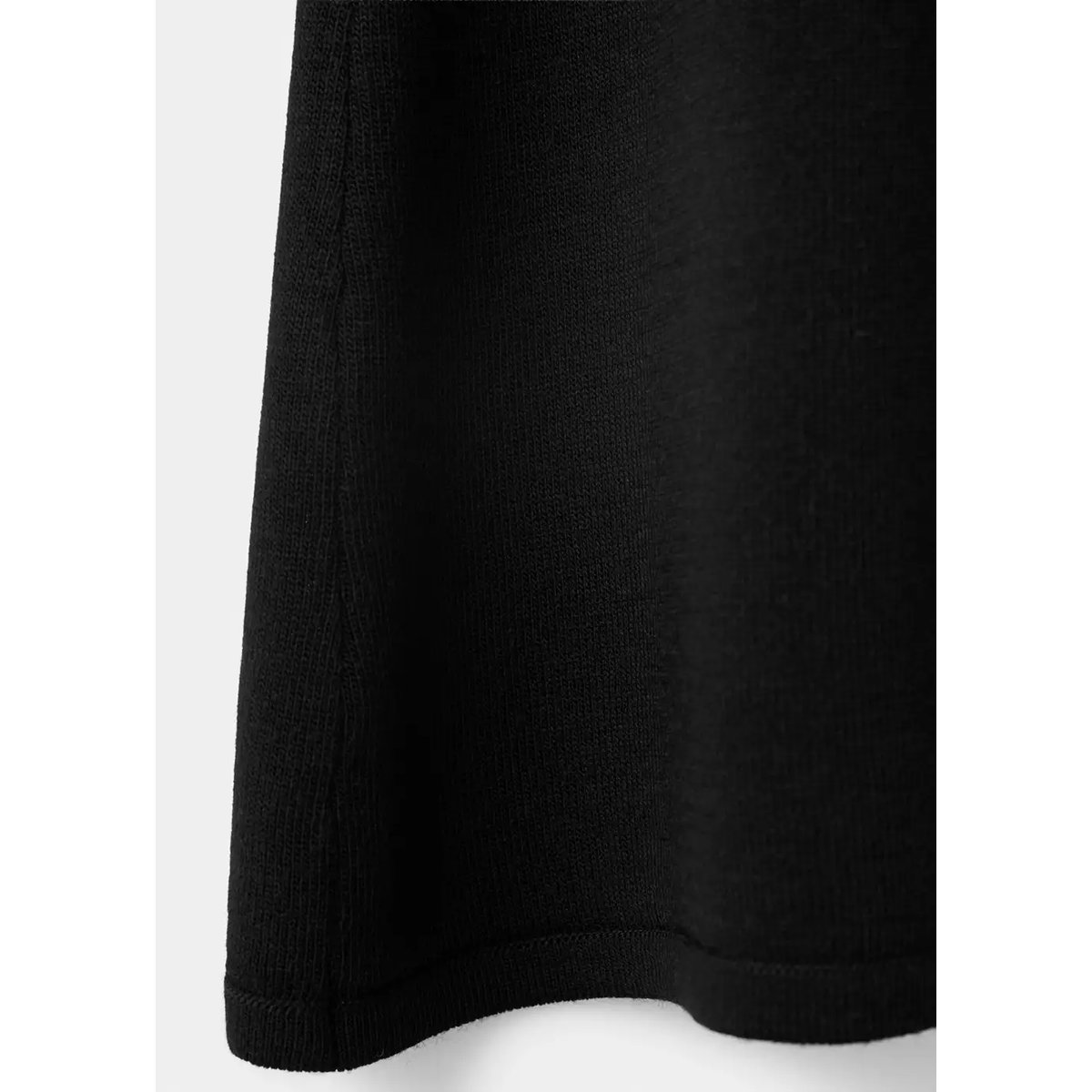 Robe midi drapée noir, MANGO