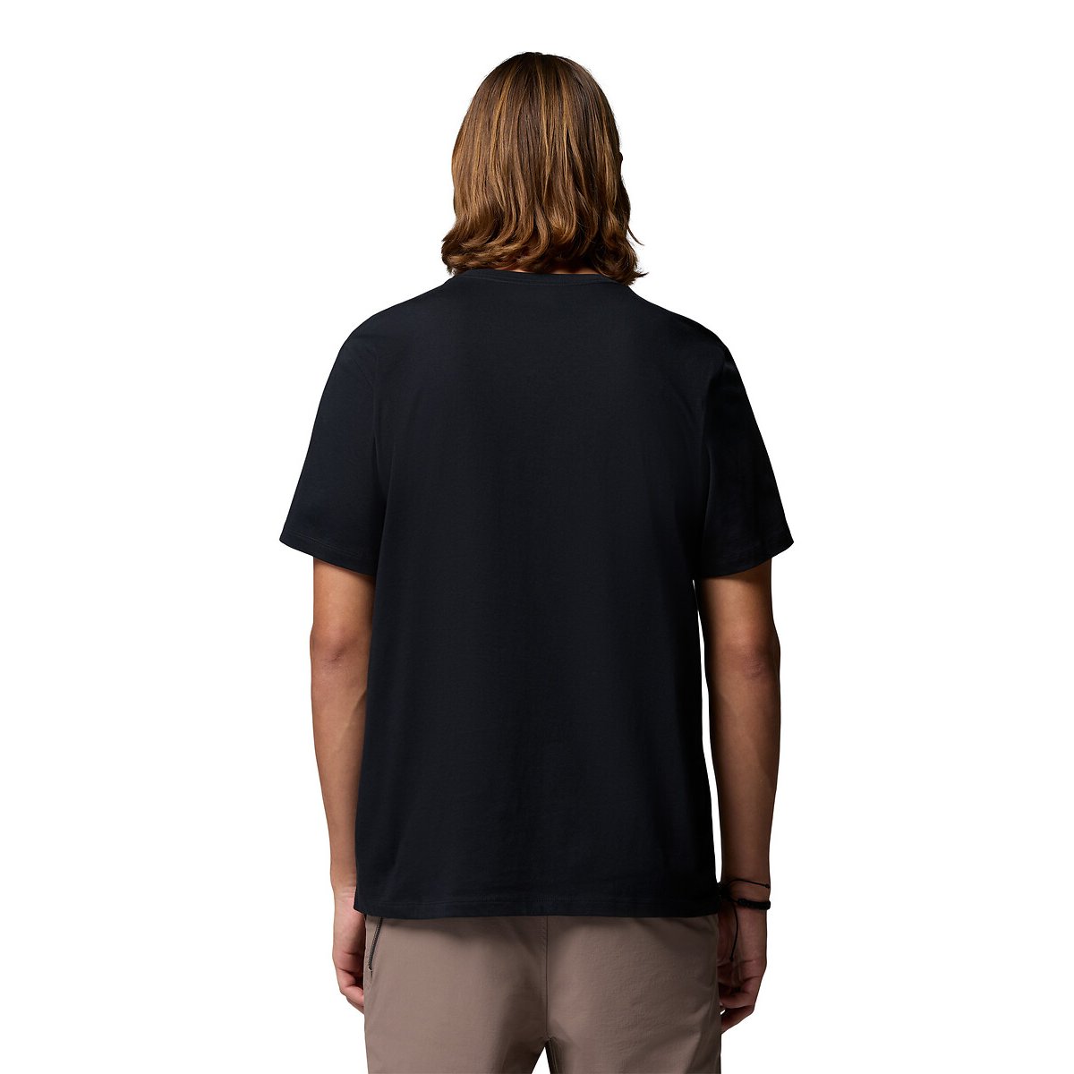 T-shirt manches courtes avec logo poitrine Essentiel noir, COLUMBIA