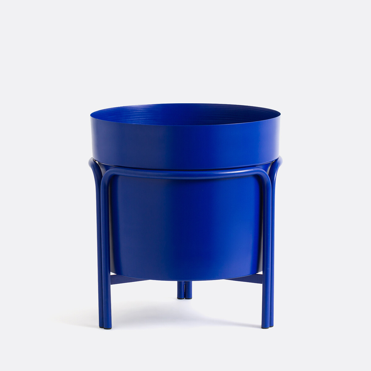 Vaso com suporte, em ferro, alt. 40 cm, Ocardo azul-vivo, LA REDOUTE INTERIEURS