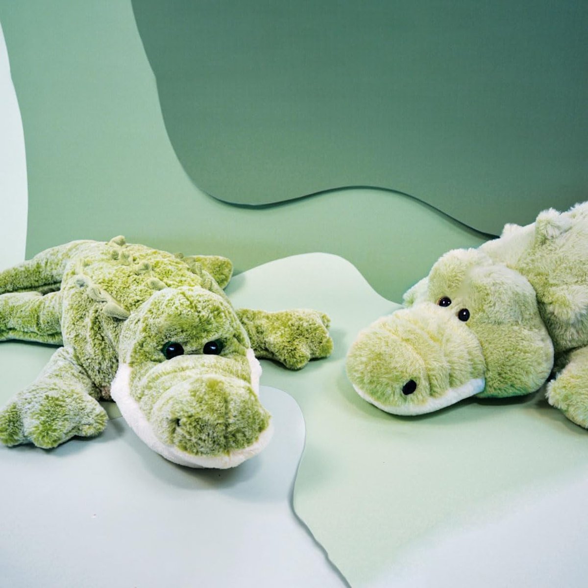 Peluche Crocodile 70 cm vert, HISTOIRE D'OURS