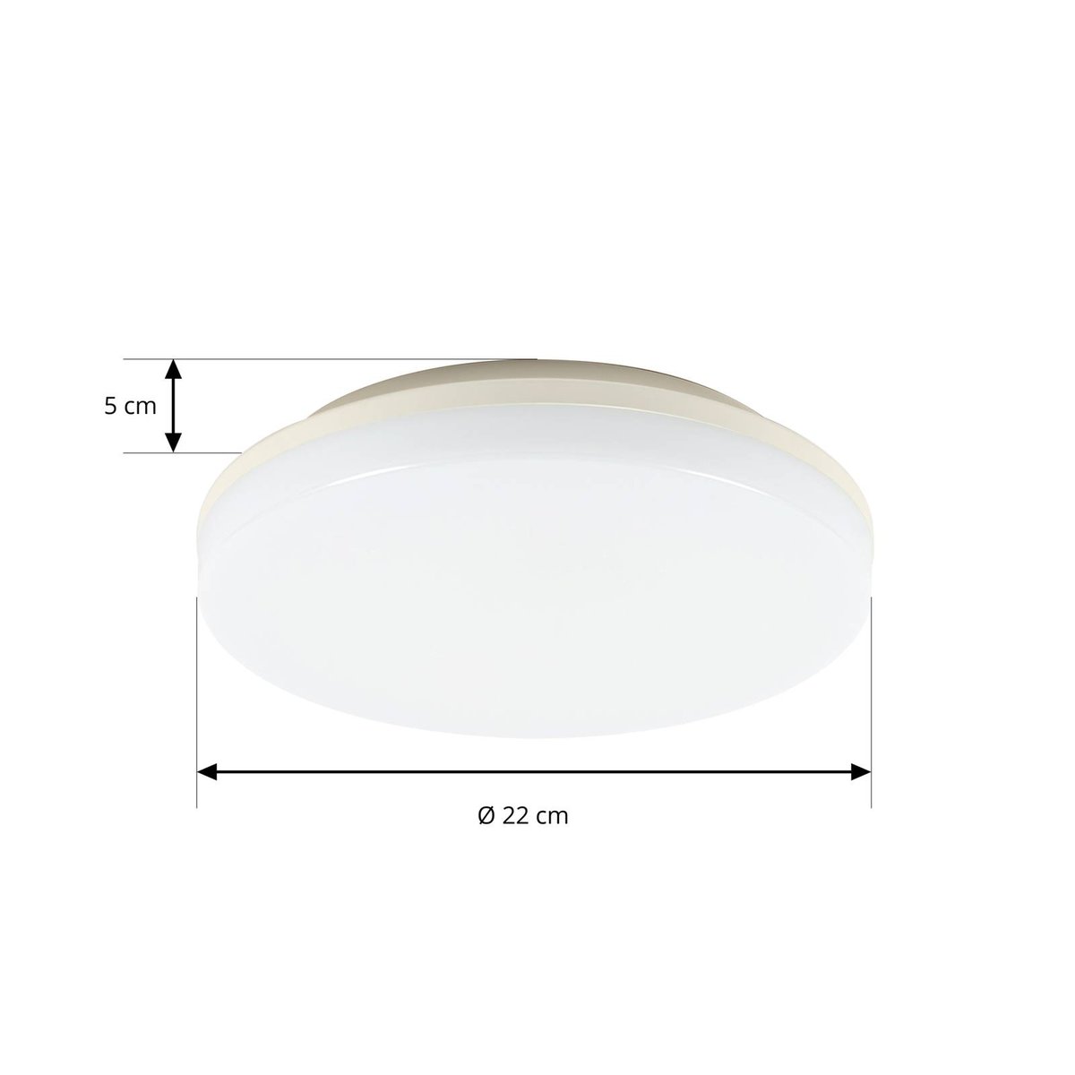 Plafonnier  moderneLED, Artin blanc, PRIOS