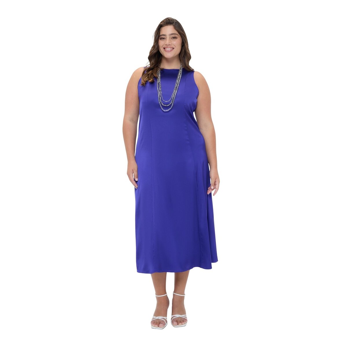 Robe longue sans manches bleu, FIORELLA RUBINO