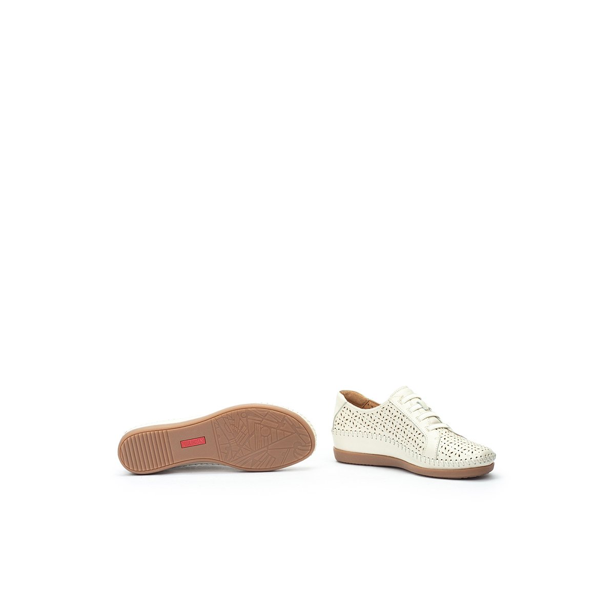 Chaussures plates cuir Cadaques nata, PIKOLINOS