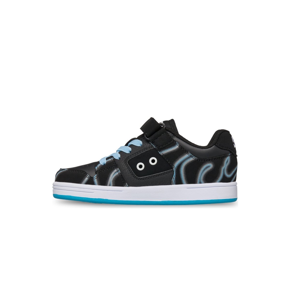 Chaussures en cuir MANTECA 4 V. noir black print/glow, DC SHOES