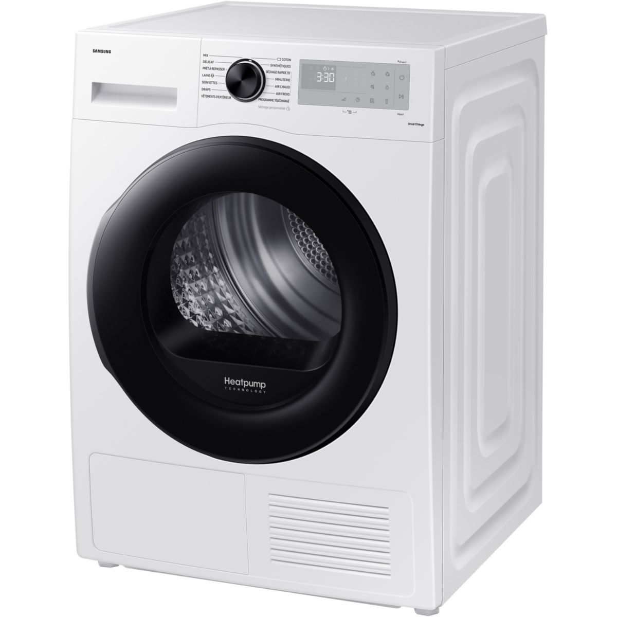 Sèche linge pompe à chaleur DV90CGC0A0AH blanc, SAMSUNG