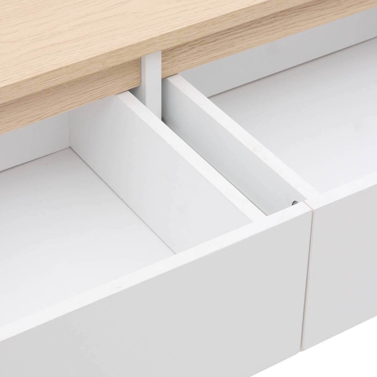 Meuble d'entrée rectangulaire LUMA blanc, 5FIVE SIMPLY SMART