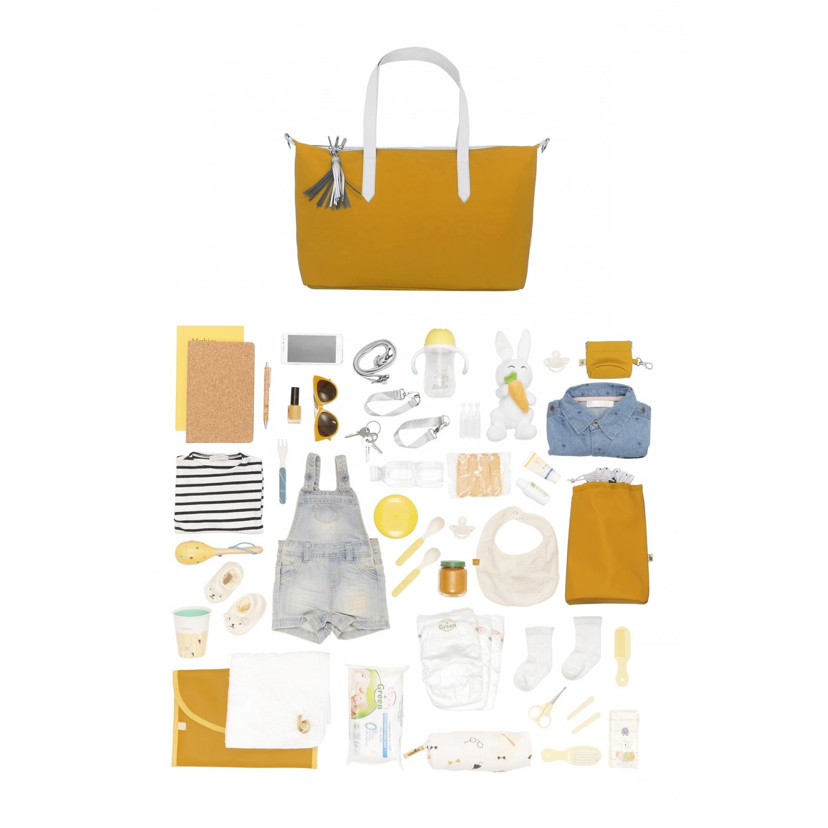 Sac À Langer Champs Elysées jaune safran, BABYMOOV