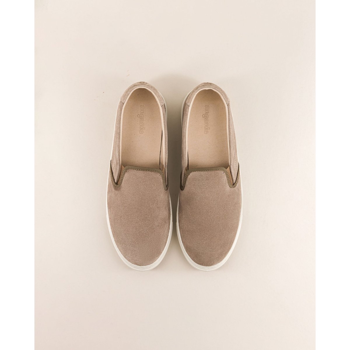 Basket slip-on cuir suède ELLIS gris, ANGARDE