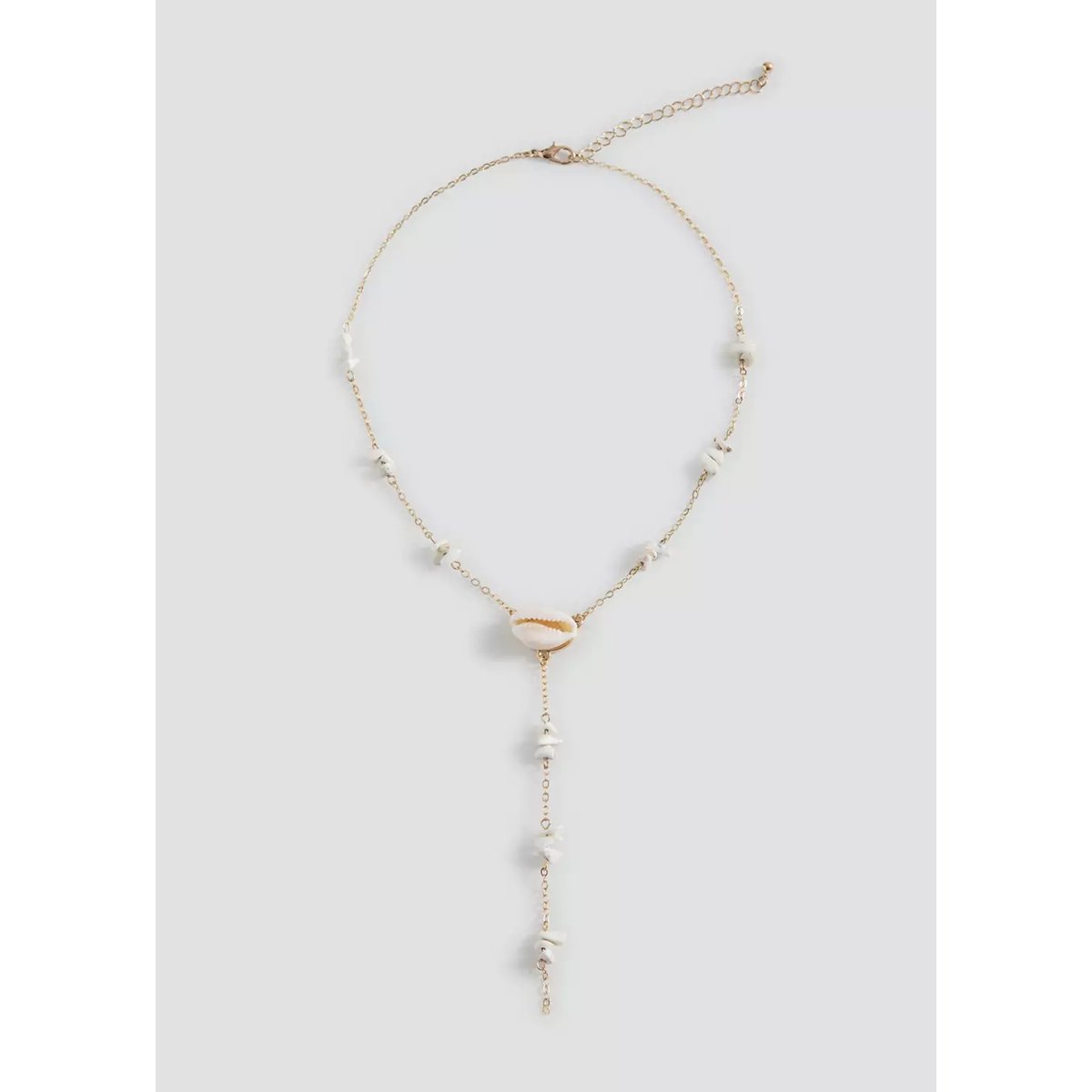 Collier pendentif avec détail coquillage or, MANGO TEEN
