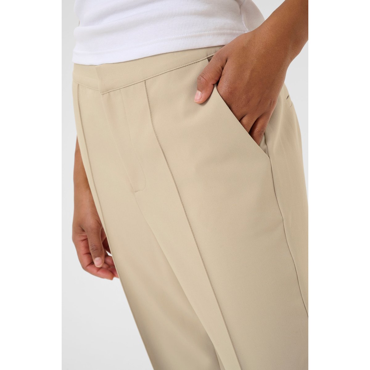Pants Suiting beige feather gray, KAFFE