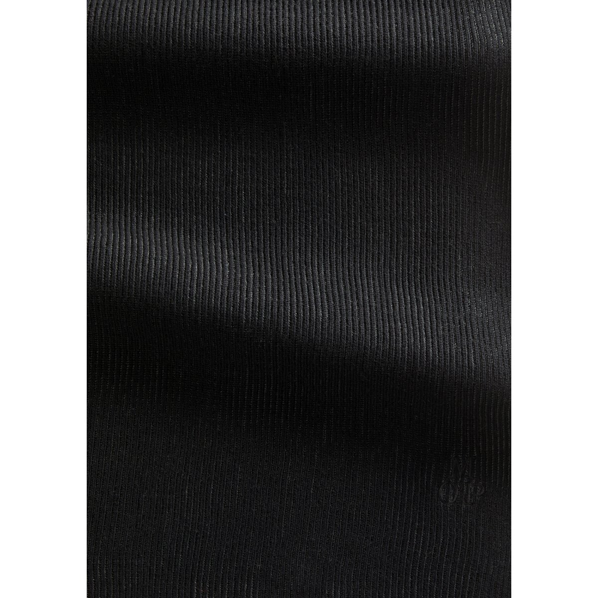 écharpe tricotée en mélange de coton bio et de laine vierge noir, MARC O'POLO