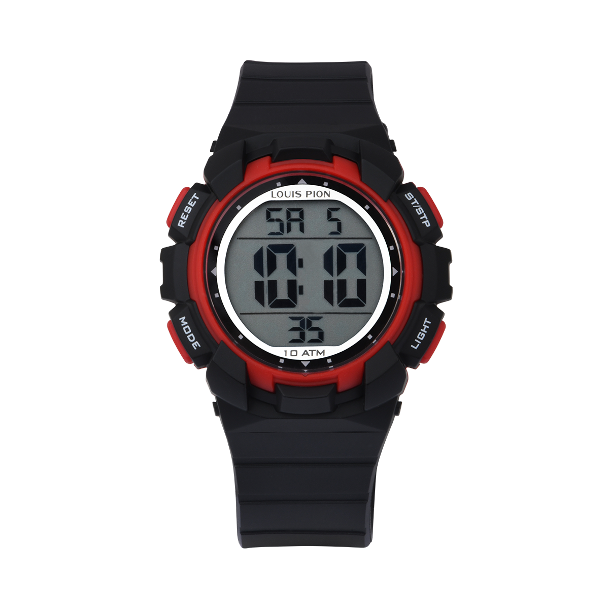 Montre Digital MAXIME noir argenté noir, LOUIS PION
