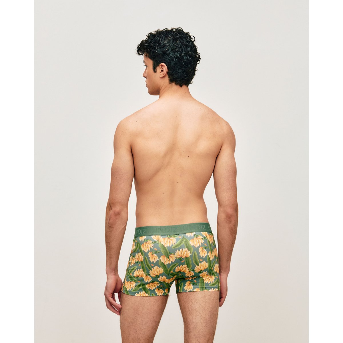 Boxer en microfibre motifs bananes REPEATIZ BANAB vert, UNDIZ