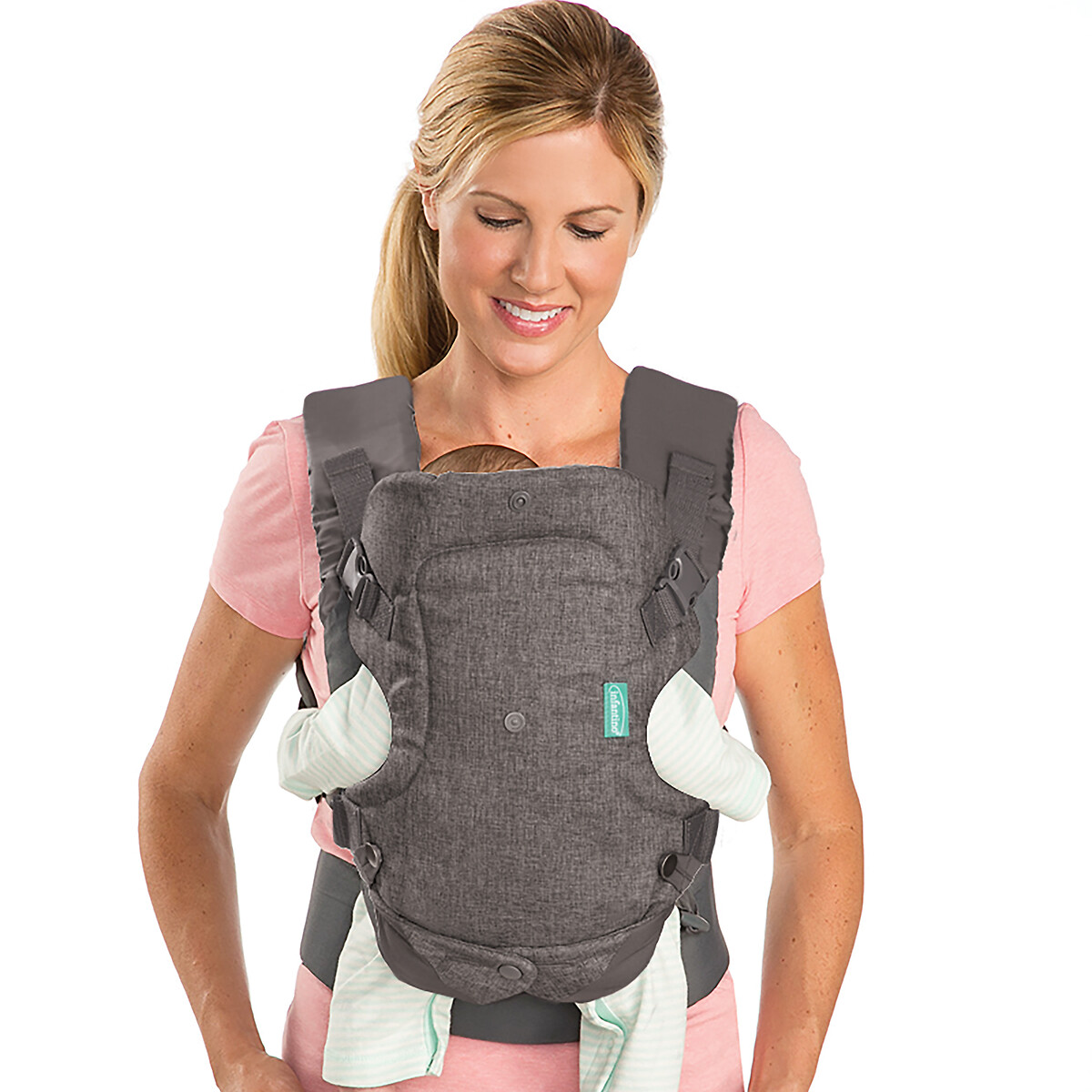 Porte bébé flip 4 en 1 gris/bleu, INFANTINO