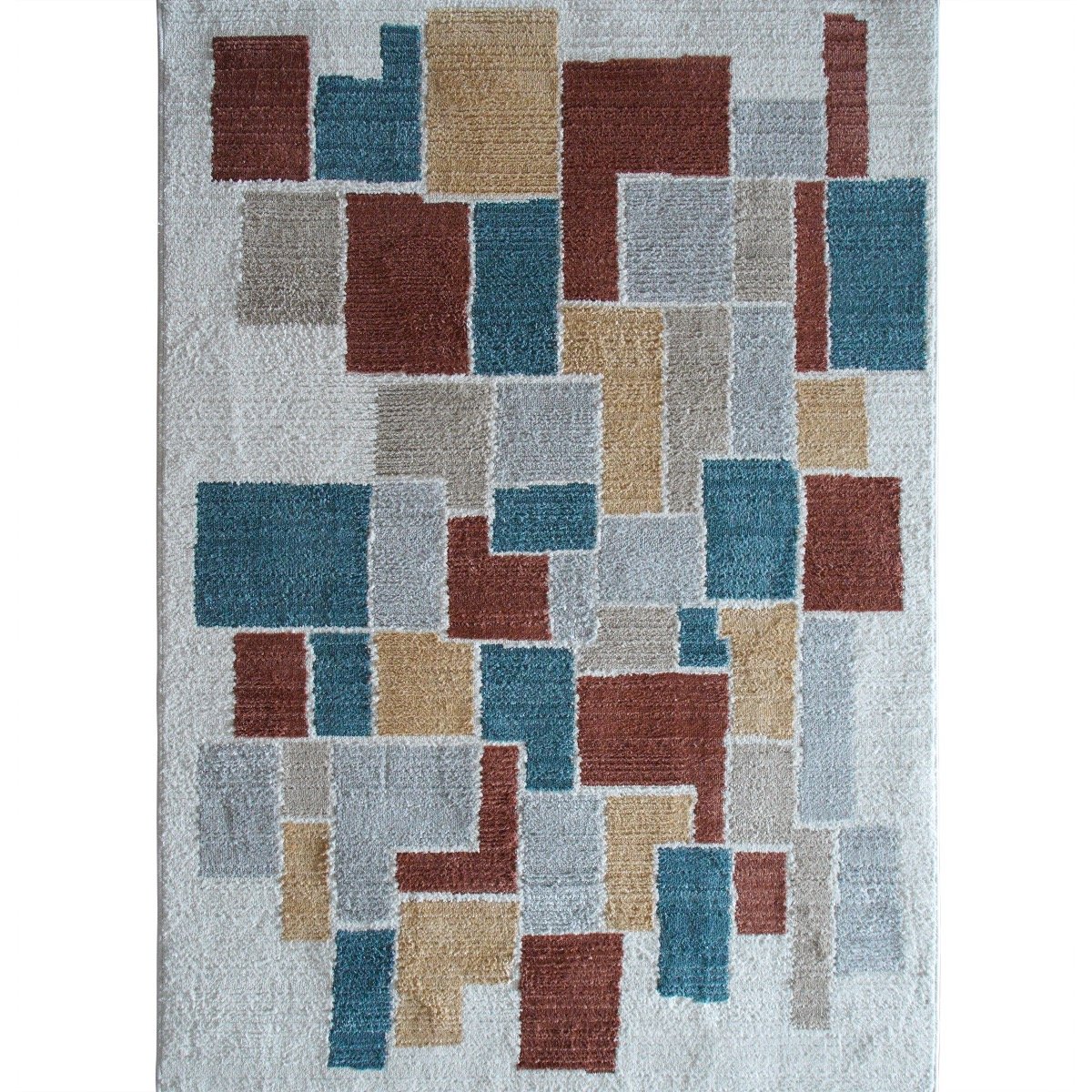 Tapis contemporain / HORIZON PATCH beige, THE DECO FACTORY