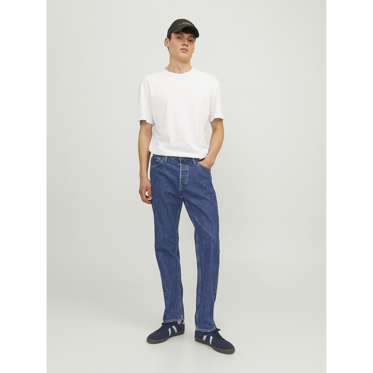 Brede jeans Chris blauw, JACK & JONES