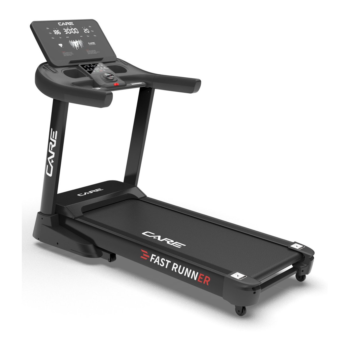Tapis de course connecté 22 km/h - CARE - Fast Runner SP noir, CARE FITNESS