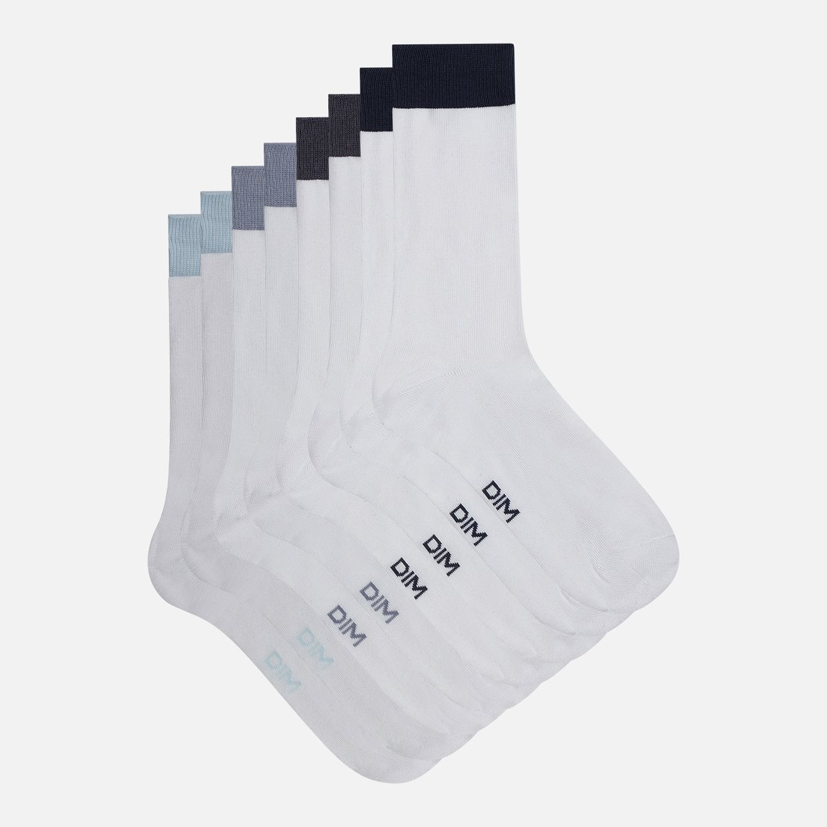 Lot de 4 paires de mi-chaussettes ECODIM blanc, DIM