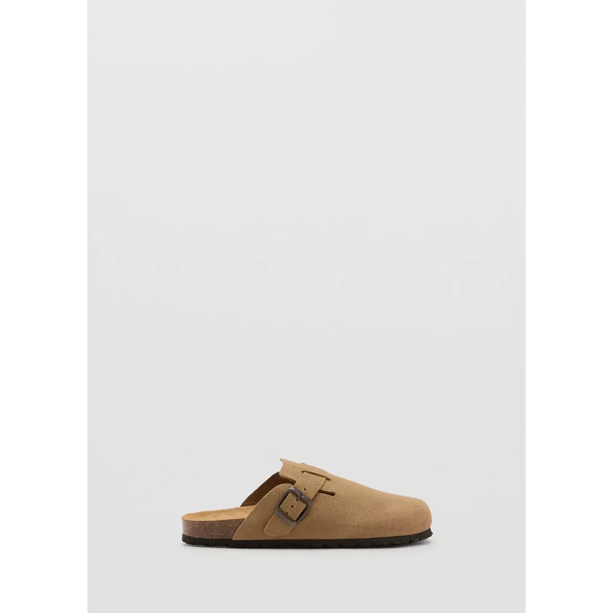 Sabots cuir boucle sable, MANGO TEEN
