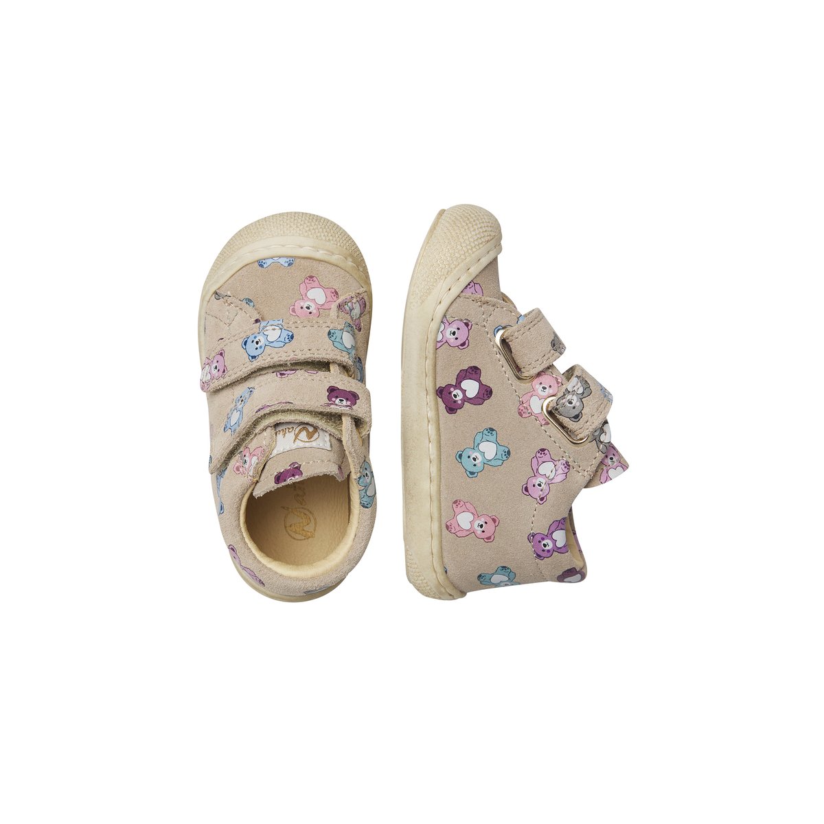 Chaussures premiers pas en suède COCOON VL beige-marron, NATURINO