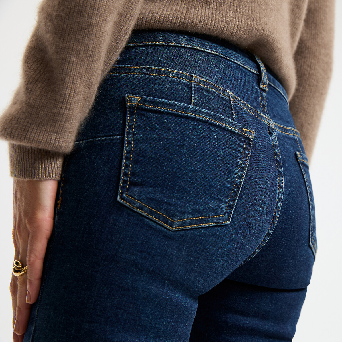 Jean droit push-up extra confort brut, LA REDOUTE COLLECTIONS