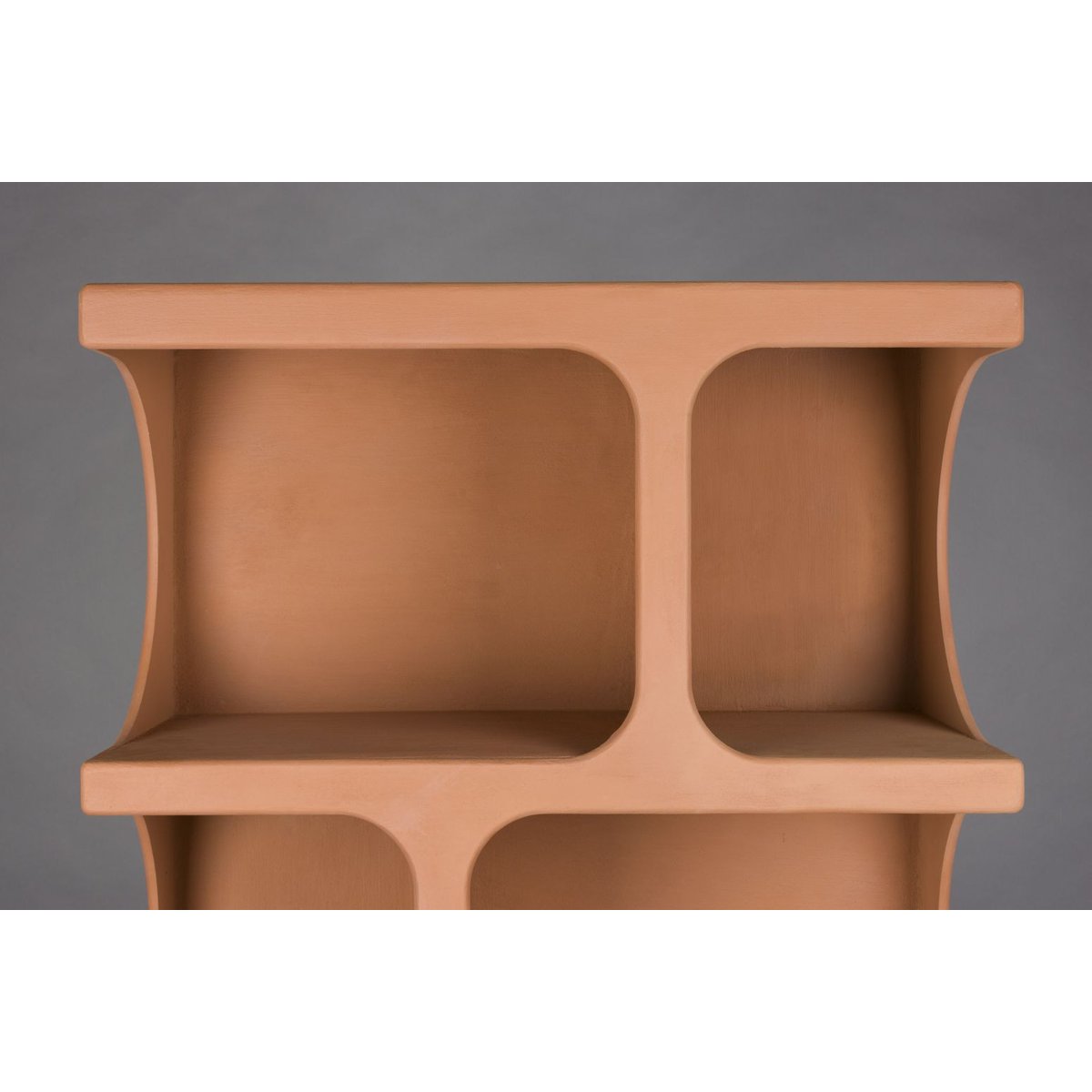 Bibliothèque design en bois, DUNDEE terracotta, DUTCHBONE