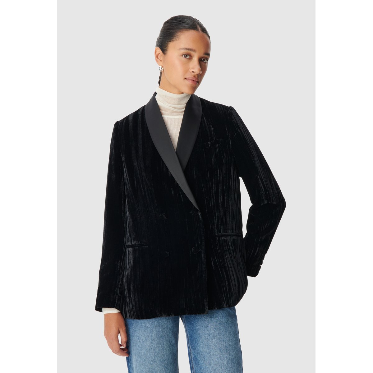 Veste de tailleur velours noir, IKKS