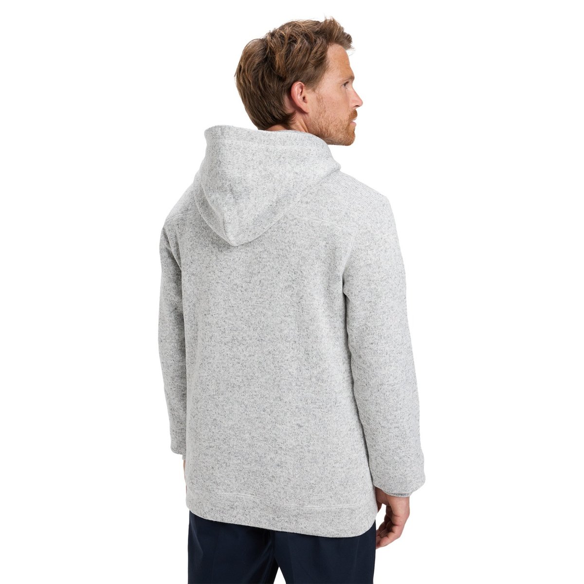 Sweat à capuche KELLER gris light grey heather, QUIKSILVER