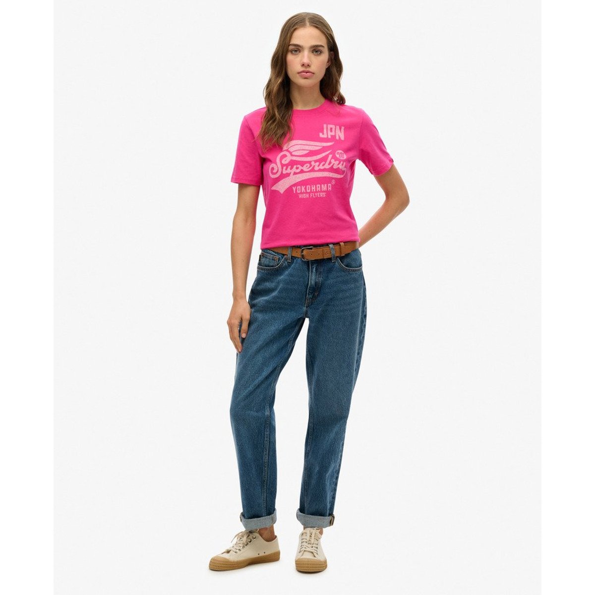 T-shirt High Flyers rose vif, SUPERDRY