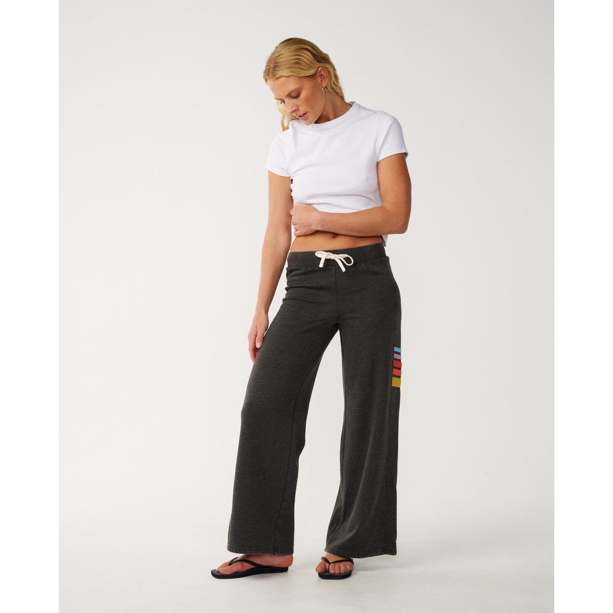 Pantalon large SURF REVIVAL washed black, RIP CURL