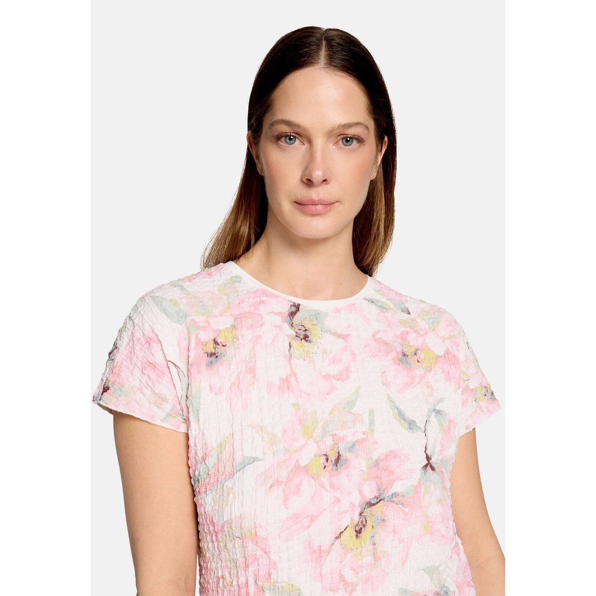 T-Shirt avec structure à encolure bateau rosé/cream, BETTY BARCLAY